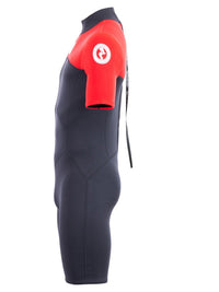 Two Bare Feet Thunderclap 2.5mm Mens Shorty Wetsuit (Red / Black)
