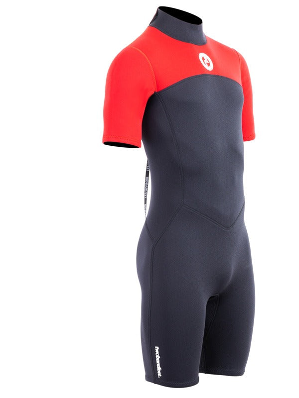 Two Bare Feet Thunderclap 2.5mm Mens Shorty Wetsuit (Red / Black)