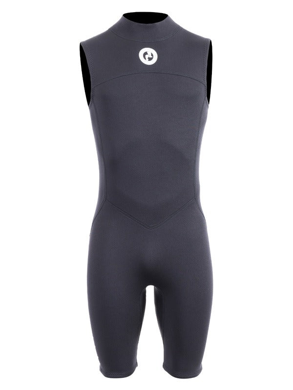 Two Bare Feet Thunderclap 2.5mm Mens Sleeveless Shorty Wetsuit (Black)