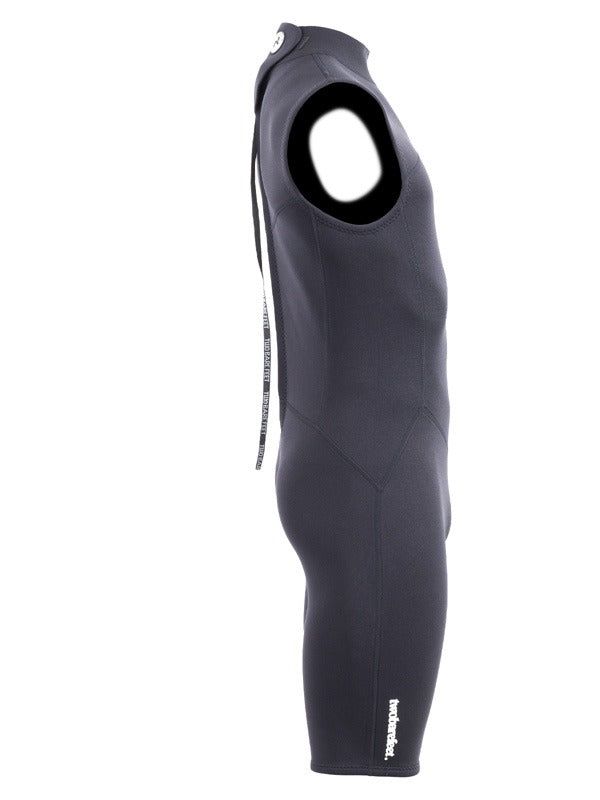 Two Bare Feet Thunderclap 2.5mm Mens Sleeveless Shorty Wetsuit (Black)