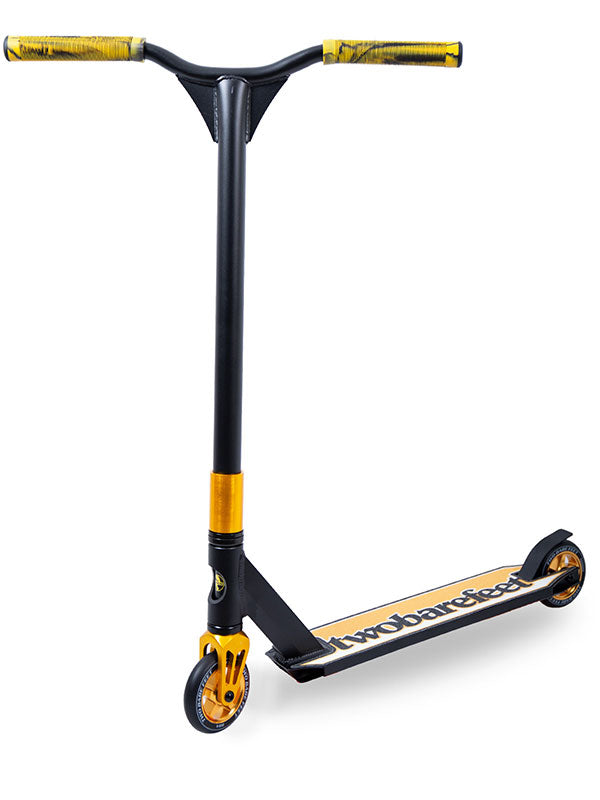 Two Bare Feet Metropolis Stunt Scooter (Metallic Gold)