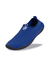 Two Bare Feet Slip On Junior Aqua Shoes (Navy)
