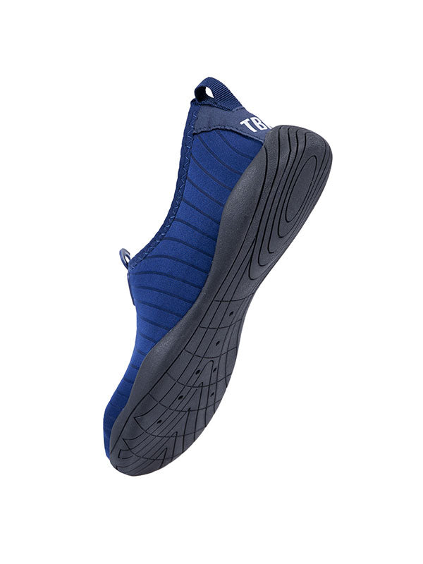 Two Bare Feet Slip On Junior Aqua Shoes (Navy)