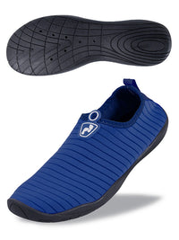 Two Bare Feet Slip On Junior Aqua Shoes (Navy)
