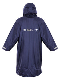 Two Bare Feet Weatherproof Changing Robe with Changing Mat (Navy/Grey)