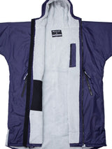 Two Bare Feet Weatherproof Changing Robe with Changing Mat (Navy/Grey)
