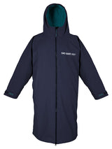 Kids Elemental Waterproof Lightweight Slimline Changing Robe (Navy/Sea Green)