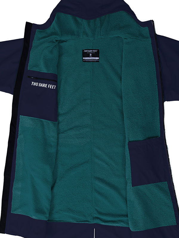 Elemental Waterproof Lightweight Slimline Changing Robe (Navy/Sea Green)