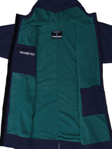 Kids Elemental Waterproof Lightweight Slimline Changing Robe (Navy/Sea Green)