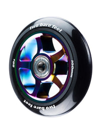 TBF Alloy Series Scooter Wheels - 5 Star (Neochrome Pair 2 x Wheels)