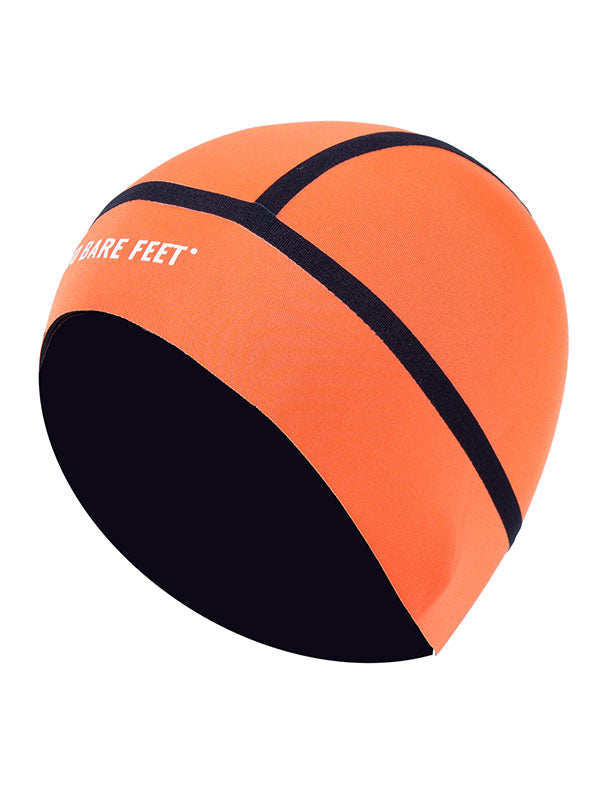 Two Bare Feet 2.5mm Neoprene Cold Water Swim Cap (Orange)