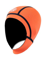 Two Bare Feet 2.5mm Neoprene Cold Water Chinstrap Swim Cap (Orange)