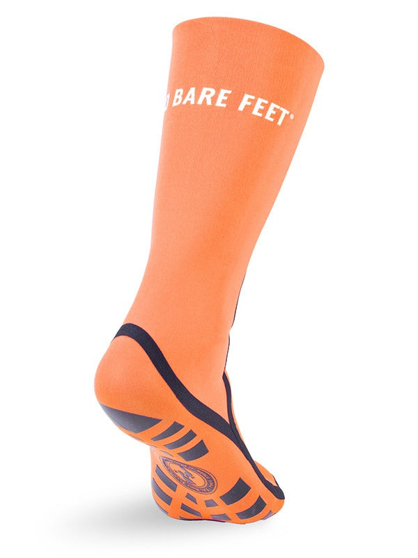 Two Bare Feet 2.5mm Neoprene Cold Water Long Swim Socks (Orange)