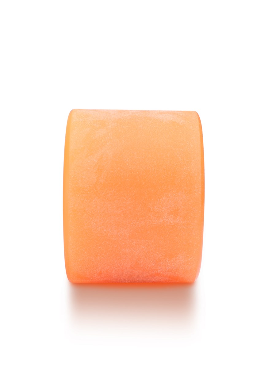 Sessions 78A Longboard Skateboard Wheels (70mm Orange) with Two Bare Feet Pro Series 7 Bearings