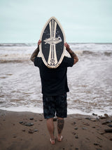 Two Bare Feet Original Boarding Co 41" Skimboard (Black)