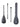 Two Bare Feet 3 Piece Carbon Pro SUP Paddle & Bag Package (Black)
