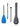 Two Bare Feet 3 Piece Fibreglass Hybrid SUP Paddle & Bag Package (Blue)