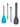 Two Bare Feet 3 Piece Fibreglass Hybrid SUP Paddle & Bag Package (Teal)