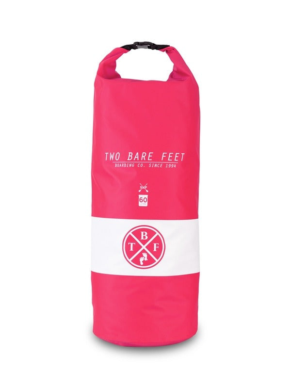 Two Bare Feet 60 Litre Waterproof Dry Bag / Inflatable Surfboard Carry Bag (Pink)