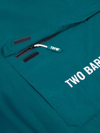 Waterproof Hooded Sleeveless Poncho Changing Robe (Sea Green/Black)