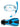 Pro Dive Series Silicone Mask, Dry Top Snorkel & F70 Fins 3 Piece Set 1 (Aqua)