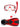 Pro Dive Series Silicone Mask, Dry Top Snorkel & F70 Fins 3 Piece Set 1 (Red)