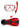 Pro Dive Series Silicone Mask, Dry Top Snorkel & F70 Fins 3 Piece Set 3 (Red)