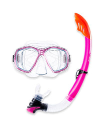 PVC Mask & Snorkel 2pc Set (Pink)