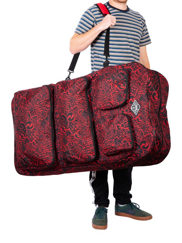 44" Quad Bodyboard Bag (Red Classic Pattern)