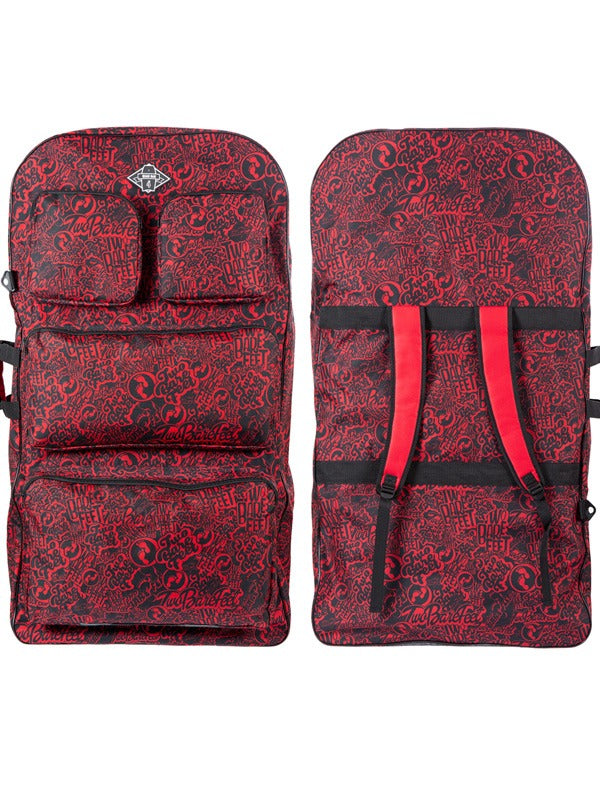Two Bare Feet 42" Future Print Triple Bodyboard and Bag Bundle (Choice of 33", 37", 42")
