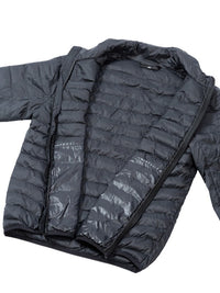 Two Bare Feet Quilted Down Jacket (Black)