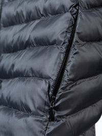 Two Bare Feet Quilted Down Jacket (Black)