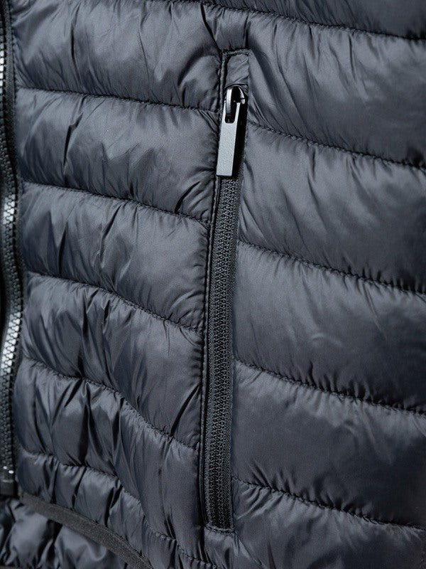 Two Bare Feet Quilted Puffer Jacket (Black)