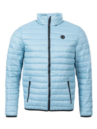 Two Bare Feet Quilted Puffer Jacket (Grey/Blue)