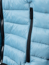 Two Bare Feet Quilted Puffer Jacket (Grey/Blue)