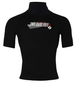 Two Bare Feet Adults Thermal Short Sleeve Rash Vest (Black)
