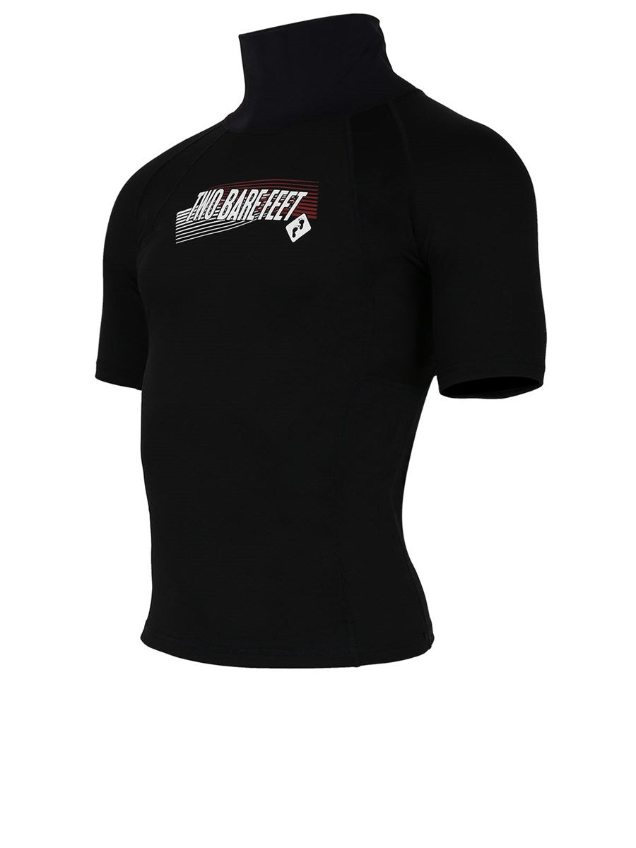 Two Bare Feet Adults Thermal Short Sleeve Rash Vest (Black)