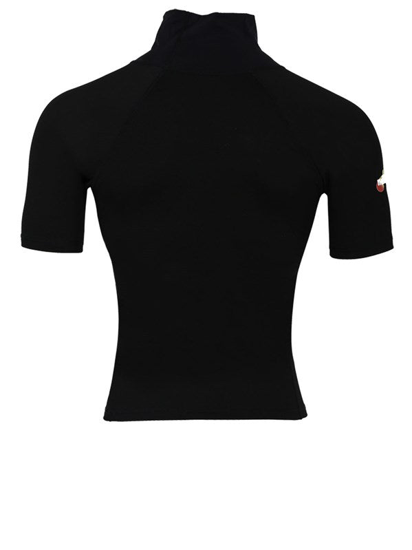 Two Bare Feet Adults Thermal Short Sleeve Rash Vest (Black)