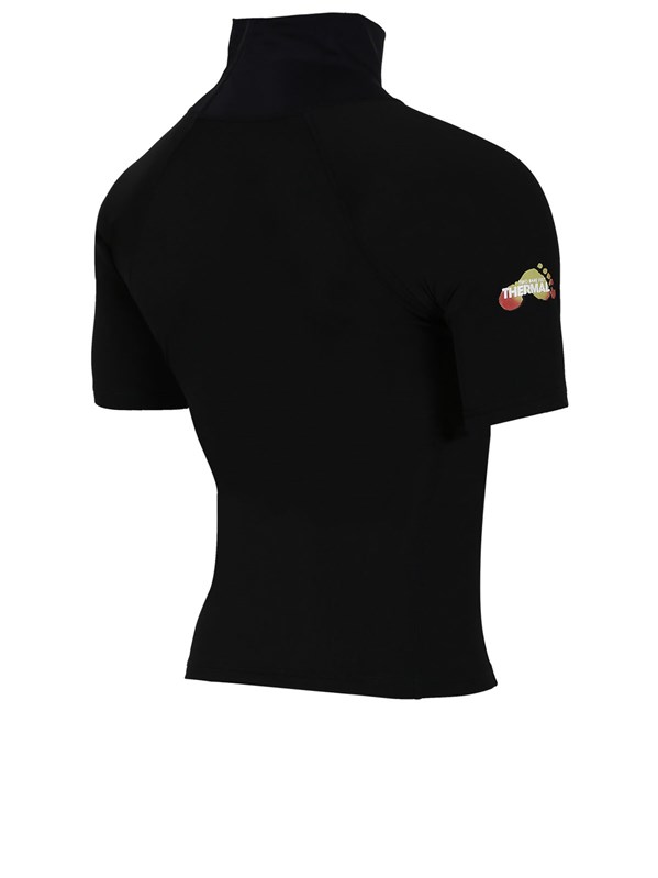Two Bare Feet Adults Thermal Short Sleeve Rash Vest (Black)