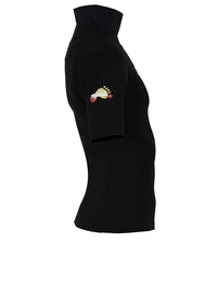 Two Bare Feet Adults Thermal Short Sleeve Rash Vest (Black)