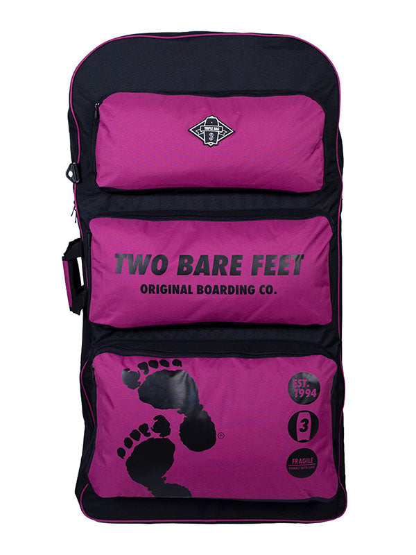 44" Triple Bodyboard Bag (Raspberry)