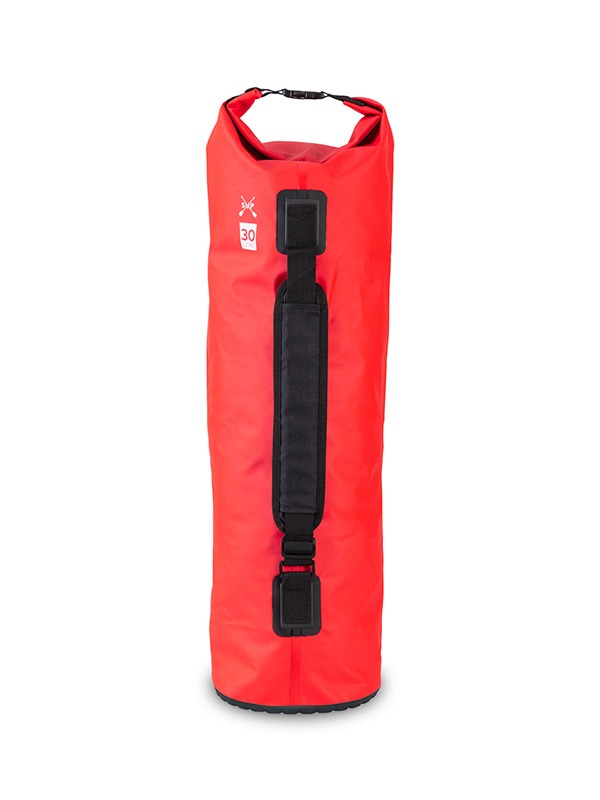 Two Bare Feet 30 Litre Waterproof Dry Bag / Inflatable Bodyboard Carry Bag (Red)