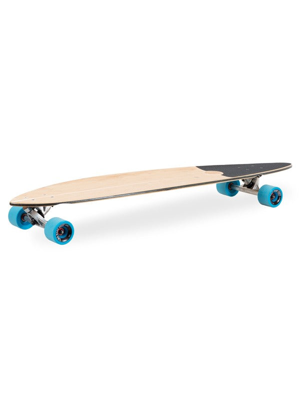 Two Bare Feet "The Ribeira" 44in Canadian Maple Longboard Skateboard Complete (Blue Wheels)