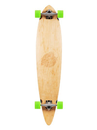 Two Bare Feet "The Ribeira" 44in Canadian Maple Longboard Skateboard Complete (Green Wheels)