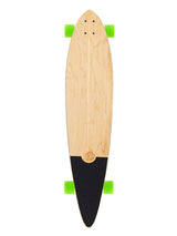 Two Bare Feet "The Ribeira" 44in Canadian Maple Longboard Skateboard Complete (Green Wheels)