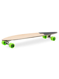 Two Bare Feet "The Ribeira" 44in Canadian Maple Longboard Skateboard Complete (Green Wheels)