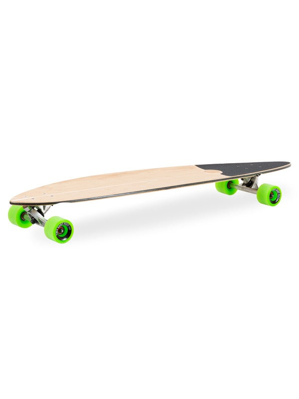 Two Bare Feet "The Ribeira" 44in Canadian Maple Longboard Skateboard Complete (Green Wheels)