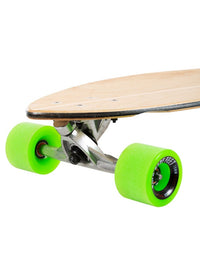 Two Bare Feet "The Ribeira" 44in Canadian Maple Longboard Skateboard Complete (Green Wheels)