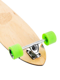 Two Bare Feet "The Ribeira" 44in Canadian Maple Longboard Skateboard Complete (Green Wheels)