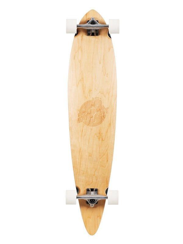 Two Bare Feet "The Ribeira" 44in Canadian Maple Longboard Skateboard Complete (White Wheels)